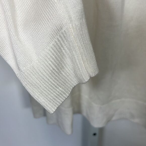 MICHAEL MICHAEL KORS Women’s Twist Neck Lightweight Sweater Cream Size Large - Picture 6 of 10